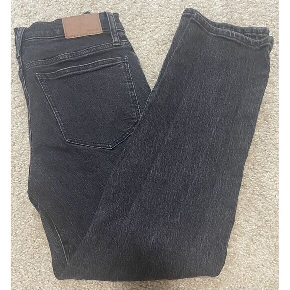 Madewell Mid Rise Perfect Vintage Jean Size 26 Enmore Dark Distressed Black - Picture 8 of 8